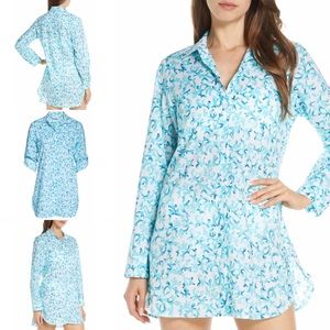 Tommy Bahama Coral Cabana Boyfriend Shirt Cover-Up